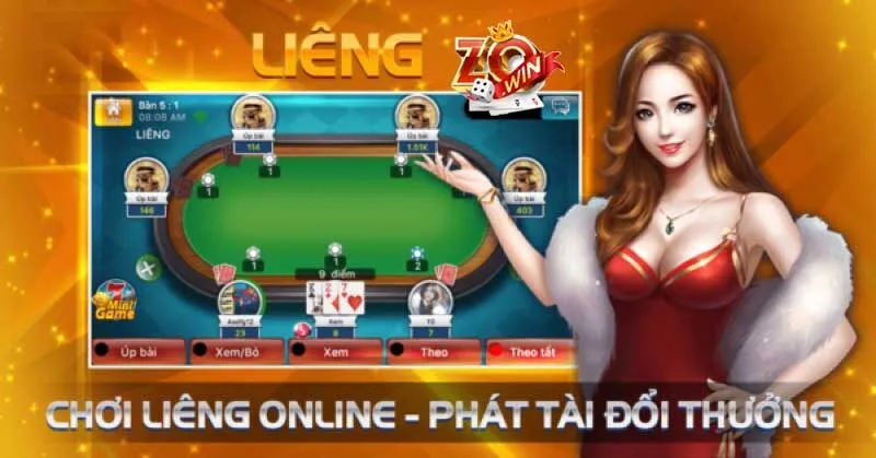 Thứ tự bài lớn nhỏ trong Liêng Zowin