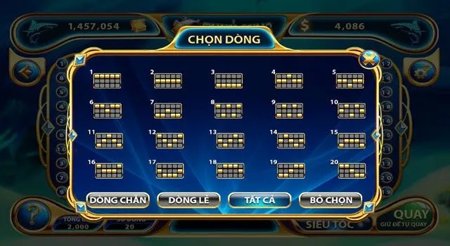 Dòng cược game Thuỷ Cung Zowin